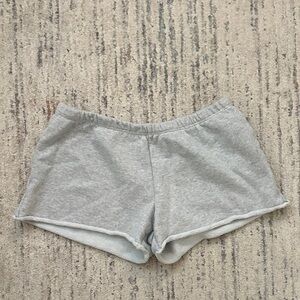 Brandy Melville Light Gray Terry Athletic Shorts